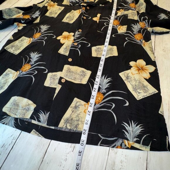 Jamaica Jaxx 100% Silk Hawaiian Shirt Men’s XL Back Floral Beach Casual - Picture 8 of 8
